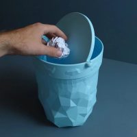 Trash Can With Swing Lid - 3D Printed - 2 Sizes - Etsy
